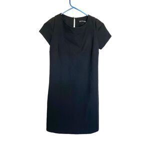Zara Womens Dress Size  XS Black Mini Short Sleeve Short Corporate Work Office